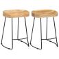 Preview: Gavin Barhocker 2 Stk. Massivholz Mango