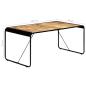 Preview: Esstisch 180 x 90 x 76 cm Raues Mango-Massivholz