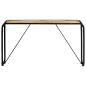 Preview: Konsolentisch 140×35×76 cm Raues Massivholz Mango