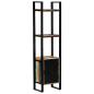 Preview: Bücherregal 45x30x171 cm Altholz Massiv