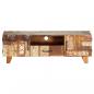 Preview: TV-Schrank Handgeschnitzt 120x30x40 cm Altholz Massiv