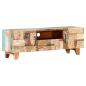 Preview: TV-Schrank Handgeschnitzt 120x30x40 cm Altholz Massiv