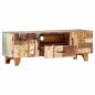 Preview: TV-Schrank Handgeschnitzt 120x30x40 cm Altholz Massiv
