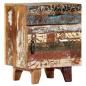 Preview: Nachttisch Handgeschnitzt 40x30x50 cm Altholz Massiv