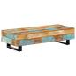 Preview: Couchtisch 120x50x30 cm Massives Altholz und Stahl