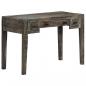 Preview: Schreibtisch Schwarz 110×50×75 cm Massivholz Mango