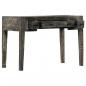 Preview: Schreibtisch Schwarz 110×50×75 cm Massivholz Mango