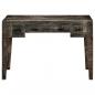 Preview: Schreibtisch Schwarz 110×50×75 cm Massivholz Mango