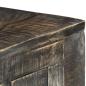 Preview: Schreibtisch Schwarz 110×50×75 cm Massivholz Mango