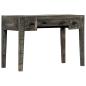 Preview: Schreibtisch Schwarz 110×50×75 cm Massivholz Mango