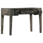Preview: Schreibtisch Schwarz 110×50×75 cm Massivholz Mango