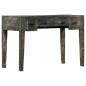 Preview: Schreibtisch Schwarz 110×50×75 cm Massivholz Mango