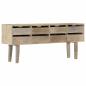 Preview: Sideboard 140×30×60 cm Massivholz Mango