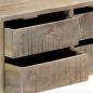 Preview: Sideboard 140×30×60 cm Massivholz Mango