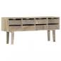 Preview: Sideboard 140×30×60 cm Massivholz Mango