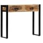 Preview: Konsolentisch 90 x 30 x 75 cm Massivholz Mango