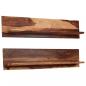 Preview: ARDEBO.de - Wandregale 2 Stk. 118 x 26 x 20 cm Massivholz