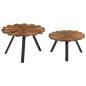 Preview: Couchtische 2 Stk. Recyceltes Massivholz