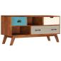 Preview: TV-Schrank mit 3 Schubladen 110 x 35 x 50 cm Akazienholz Massiv