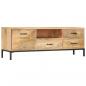 Preview: ARDEBO.de - TV-Schrank 130 x 30 x 45 cm Mango-Massivholz