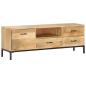 Preview: TV-Schrank 130 x 30 x 45 cm Mango-Massivholz
