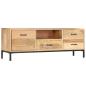 Preview: TV-Schrank 130 x 30 x 45 cm Mango-Massivholz