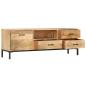Preview: TV-Schrank 130 x 30 x 45 cm Mango-Massivholz