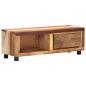 Preview: TV-Schrank 100x30x33 cm Altholz Massiv
