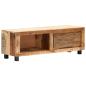 Preview: TV-Schrank 100x30x33 cm Altholz Massiv