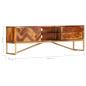Preview: TV-Schrank 140 x 30 x 45 cm Massivholz 
