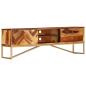 Preview: TV-Schrank 140 x 30 x 45 cm Massivholz 