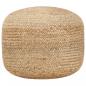 Preview: ARDEBO.de - Handgefertigter Sitzpuff 45 x 30 cm Jute