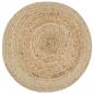 Preview: Handgefertigter Sitzpuff 45 x 30 cm Jute