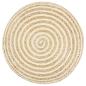 Preview: Handgefertigter Sitzpuff 45 x 30 cm Jute
