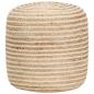 Preview: ARDEBO.de - Handgefertigter Sitzpuff 40 x 45 cm Jute