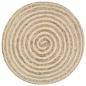 Preview: Handgefertigter Sitzpuff 40 x 45 cm Jute