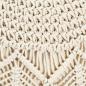 Preview: Makramee Sitzpuff Handgefertigt 45 x 30 cm Baumwolle 
