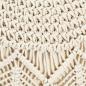 Preview: Makramee Sitzpuff Handgefertigt 45 x 30 cm Baumwolle 