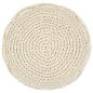 Preview: Makramee Sitzpuff Handgefertigt 45 x 30 cm Baumwolle 