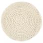 Preview: Makramee Sitzpuff Handgefertigt 45 x 30 cm Baumwolle 
