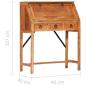 Preview: Schreibtisch 90×40×107 cm Massivholz Akazie