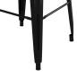 Preview: Barhocker Stapelbar 2 Stk. Schwarz Metall
