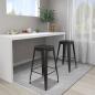Preview: Barhocker Stapelbar 2 Stk. Schwarz Metall
