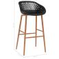 Preview: Barhocker 4 Stk. Schwarz