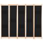 Preview: 5-teiliger Raumteiler Schwarz 200 x 170 x 4 cm Stoff