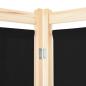 Preview: 5-teiliger Raumteiler Schwarz 200 x 170 x 4 cm Stoff