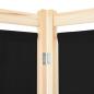 Preview: 5-teiliger Raumteiler Schwarz 200 x 170 x 4 cm Stoff