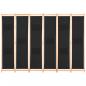 Preview: 6-teiliger Raumteiler Schwarz 240 x 170 x 4 cm Stoff