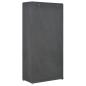 Preview: 3-stufiger Kleiderschrank Grau 79 x 40 x 170 cm Stoff