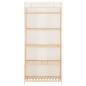 Preview: Kleiderschrank Weiß 79 x 40 x 170 cm Stoff